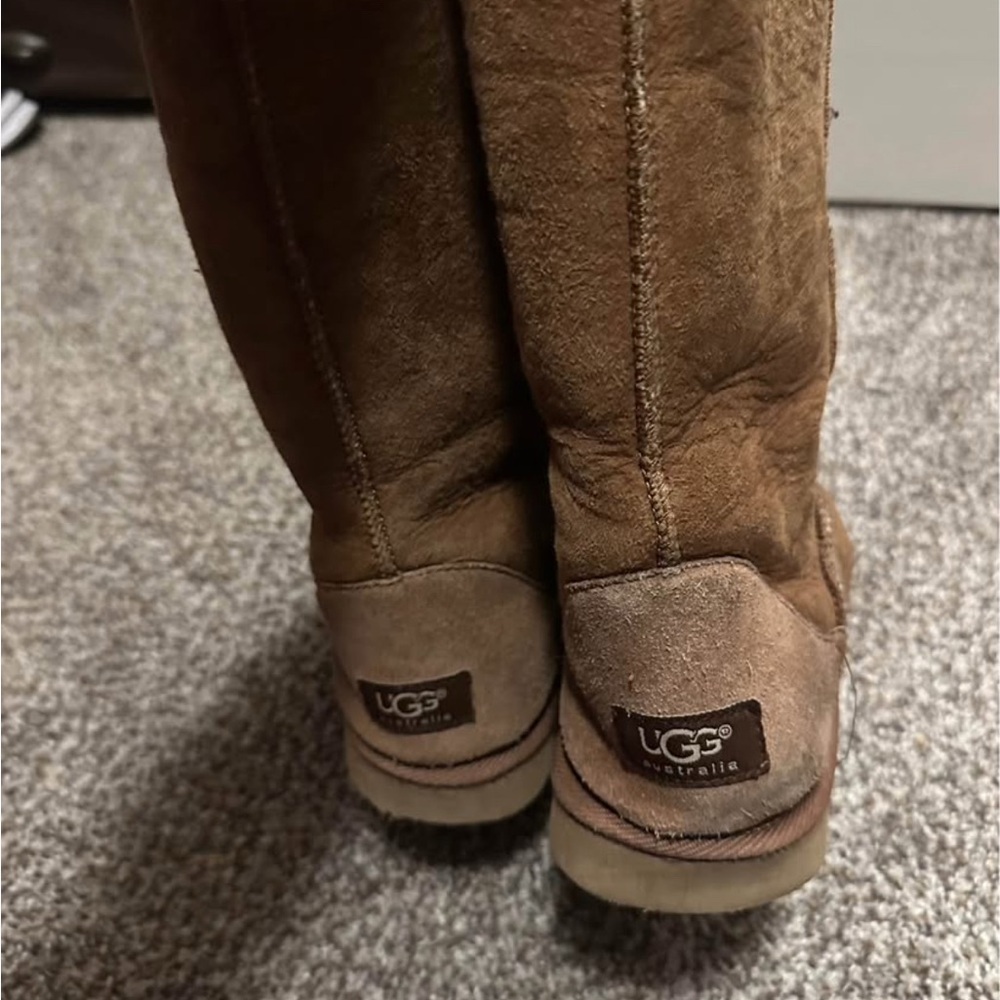 UGG Classic Brown Suede Boots - Picture 2 of 3